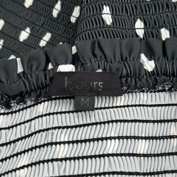 h:ours Revolve Bellah Mini Black Polka Dot Dress Women’s Medium - Picture 8 of 8